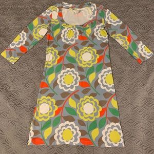 Boden Scoopneck Floral Tunic/Dress Womens Size 2